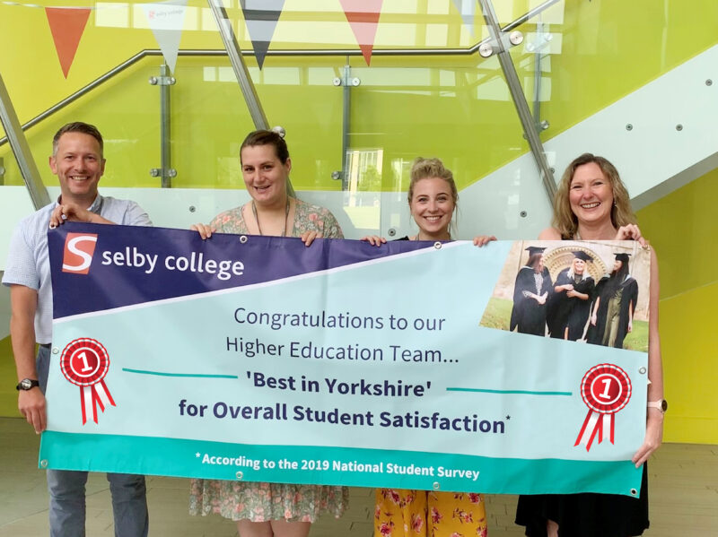 Selby College NSS Best In Yorkshire 2019