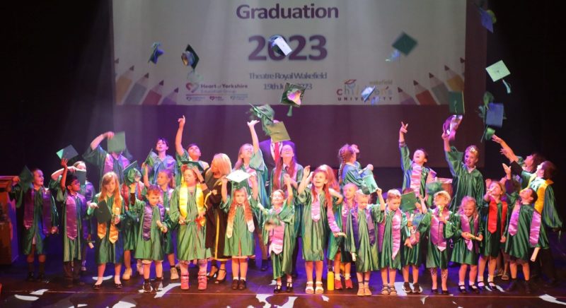 Pupils celebrate their achievements at Wakefield Children's University Graduation Ceremony