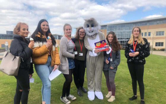 Easter Bunny Group Selby College
