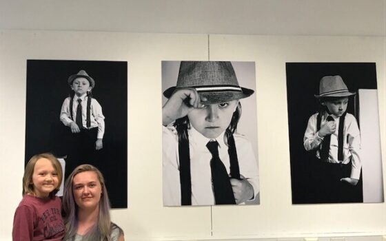 Hnd student phoebe wareing and her brother model for her photography modernising traditional portraiture